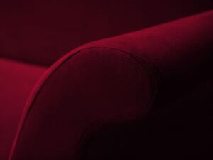 Červená Trojmiestna rozkladacia pohovka s úložným priestorom Pivoine 245 × 95 × 98 cm MAZZINI SOFAS