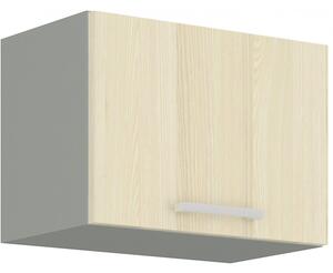 Závesná skrinka do kuchyne 50x40 cm 15 - SCARLET - Bordo / Lišty Hliníkové