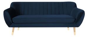 Modrá Trojmiestna pohovka Benito 188 × 76 × 83 cm MAZZINI SOFAS