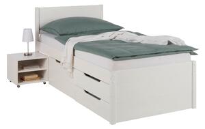POSTEĽ S ÚLOŽNÝM PRIESTOROM, 90/200 cm biela Zandiara - Online Only zostavy, Online Only