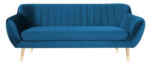 Modrá Trojmiestna pohovka Benito 188 × 76 × 83 cm MAZZINI SOFAS