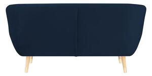 Modrá Dvojmiestna pohovka Benito 158 × 73 × 83 cm MAZZINI SOFAS