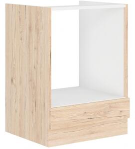 Skříňka na vestavnou troubu 60 cm 07 - HULK - Bílá lesklá