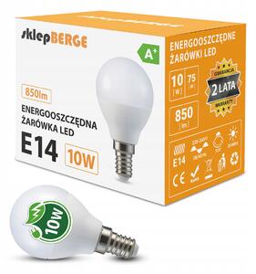 BERGE SADA 10x LED žiarovka E14 8W 700lm G45 - neutrálna biela