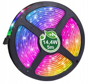 BERGE LED pásik - SMD 5050 - RGB - 5m - 60LED/m - 14,4 W/h - IP65 - s konektorom