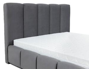 Čalúnená manželská posteľ 140x200 MIDKIFF - šedá