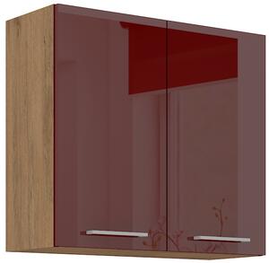Kuchyňská skříňka závěsná 80 cm 28 - MYSTIC - Šedá lesklá