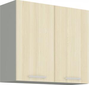 Kuchyňská skříňka závěsná 80 cm 25 - MYSTIC - Béžová lesklá