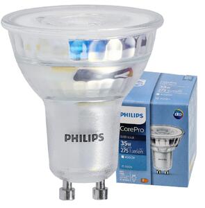 LED žiarovka Philips GU10 - 3,5 W - 275Lm 36 ° - neutrálna biela 4000K - CorePro Premium