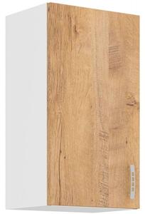 Horní závěsná skříňka do kuchyně 40 x 72 cm LOUSIE - Černá / Dub artisan