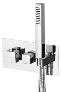 Sapho, LATUS podomietková sprchová termostatická batéria vrátane ručnej sprchy, 2 výstupy, chrómová, 1102-45