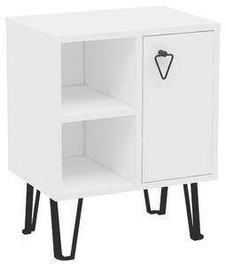 NOČNÝ STOLÍK, biela, 50/63/35 cm MID.YOU - Online Only zostavy, Online Only