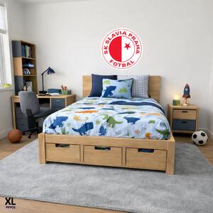 100x100cm Logo SK Slavia Praha - textilná nálepka na stenu Veľkosť: 60 cm