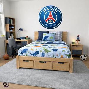 100x100cm Logo Paris Saint-Germain FC - textilná nálepka na stenu Veľkosť: 100 cm