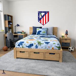 100x100cm Logo Atlético Madrid - textilná nálepka na stenu Veľkosť: 40 cm