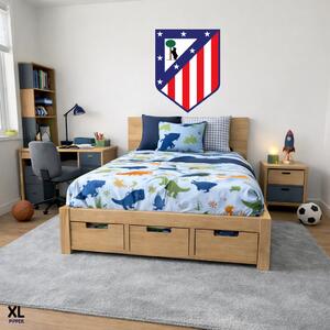 Textilná nálepka na stenu - logo "Atlético Madrid" Veľkosť: 60 cm