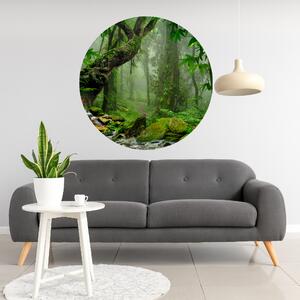 100x100cm Tajomná džungľa - textilná nálepka na stenu Veľkosť: 100 cm