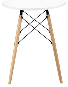 Príručný stolík TOD biely / naturálny