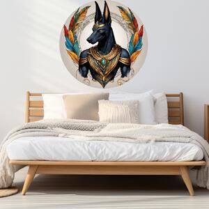100x100cm Anubis - textilná nálepka na stenu Veľkosť: 100 cm