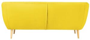 Žltá Trojmiestna pohovka Sardaigne 188 × 76 × 83 cm MAZZINI SOFAS