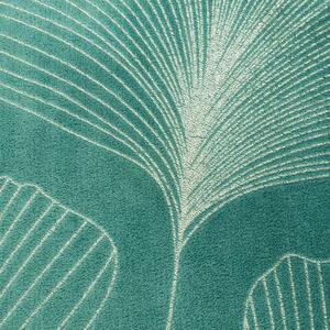 Dekorstudio Deka s rastlinným vzorom GINKO1 150x200cm - tyrkysová Rozmer deky: 150x200cm