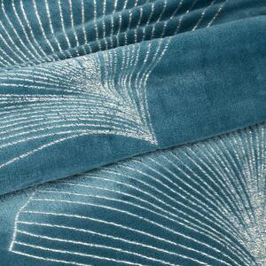 Dekorstudio Deka s rastlinným vzorom GINKO1 150x200cm - modrá Rozmer deky: 150x200cm
