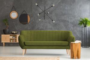 Zelená Trojmiestna pohovka Sardaigne 188 × 76 × 83 cm MAZZINI SOFAS