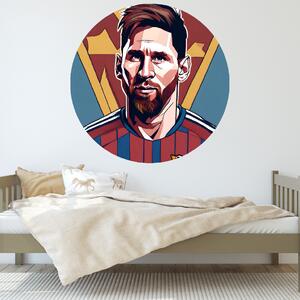 100x100cm MESSI - textilná nálepka na stenu Veľkosť: 100 cm