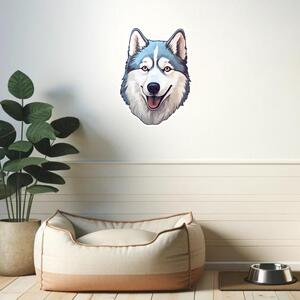60x60cm Nálepka Husky Veľkosť: 60 cm