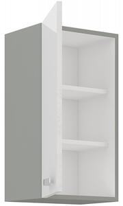 Horní závěsná skříňka do kuchyně 40 x 72 cm 28 - MYSTIC - Šedá lesklá