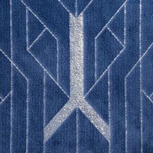 Dekorstudio Deka s geometrickým vzorom GINKO4 150x200cm - modrá Rozmer deky: 150x200cm