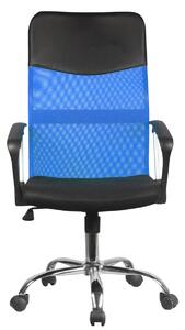 Ak furniture Kancelárska stolička FULL na kolieskach modrá/čierna