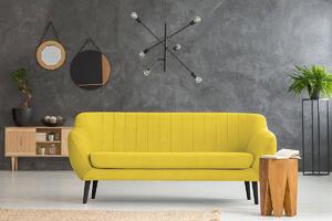Žltá Trojmiestna pohovka Toscane 188 × 76 × 83 cm MAZZINI SOFAS