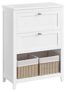 Kúpeľňová skrinka biela AUK-E1054 WT