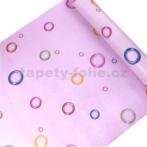Samolepiace tapety 45 cm x 10 m IMPOL TRADE 9017 farebné bubliny samolepiace tapety