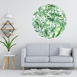 100x100cm Tropické listy - textilná nálepka na stenu Veľkosť: 100 cm