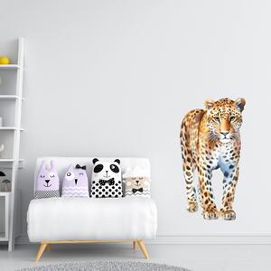 60x110cm Leopard - textilná nálepka na stenu