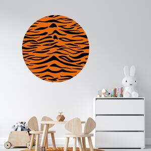 100x100cm Tigrí vzor - textilná nálepka na stenu Veľkosť: 100 cm