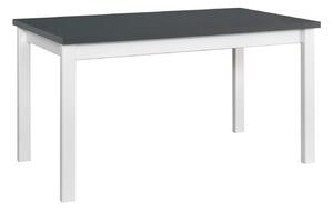 Jedálenský stôl DOROTA 4 - grafit / biela