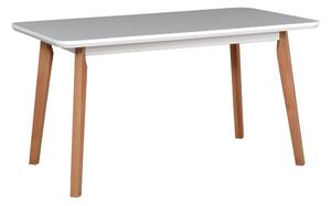 Jedálenský stôl NOEMI 7 - biela / olša