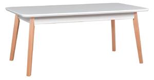 Jedálenský stôl NOEMI 8 - biela / buk