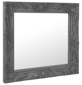 Nástenné zrkadlo, barokový štýl 60x60 cm čierne