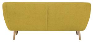 Žltá Trojmiestna pohovka Sicile 188 × 76 × 83 cm MAZZINI SOFAS