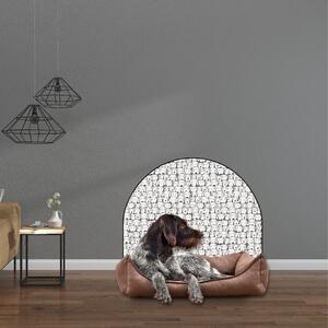 120x96cm Ochranná textilná nálepka na stenu - Oblúk - Psy Veľkosť: 83x60cm, Motív: bez mena
