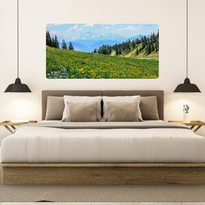 60x120cm Horská lúka - textilná nálepka na stenu