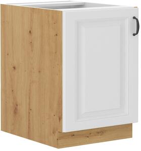 Samostatná kuchyňská skříňka spodní 60 cm 29 - PROVENCE - Bílá matná / Dub Artisan