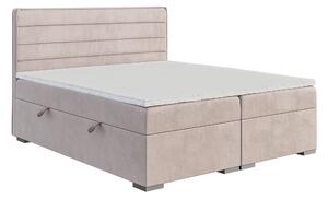 Jednolôžková posteľ Boxspring 120 cm Benio (svetlofialová) (s matracom a úl. priestorom). Vlastná spoľahlivá doprava až k Vám domov. 1043349