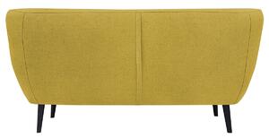 Žltá Dvojmiestna pohovka Piemont 158 × 73 × 83 cm MAZZINI SOFAS