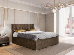Kontinentálna posteľ 140 cm Driny (karamelová) (s matracom a úl. priestorom). Vlastná spoľahlivá doprava až k Vám domov. 1043358
