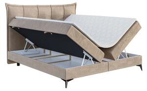 Kontinentálna posteľ 120 cm Foxtrot (svetlobéžová) (s matracom a úl. priestorom). Vlastná spoľahlivá doprava až k Vám domov. 1043365